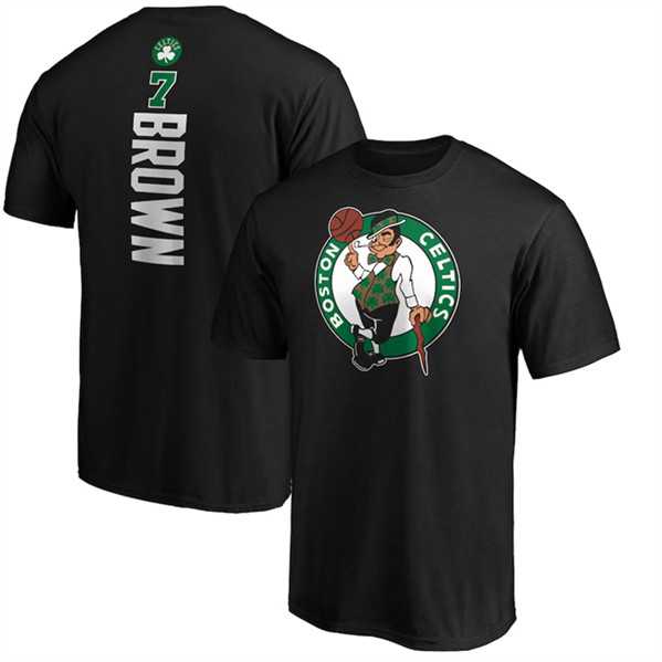 Men's Boston Celtics #7 Jaylen Brown Black Name & Number T-Shirt,We sell and wholesale Men's Boston Celtics #7 Jaylen Brown Black Name & Number T-Shirt on line form chian!